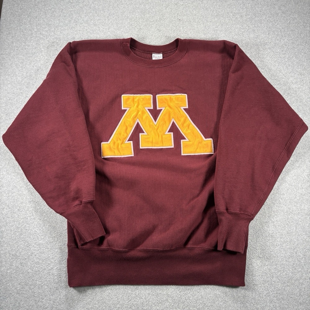 Vintage 90s University of Minnesota Champion Reverse Weave Sweatshirt Size XL
